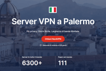 NordVPN nuovi server Palermo