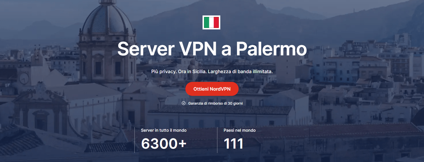 NordVPN inaugura i Server fisici a Palermo