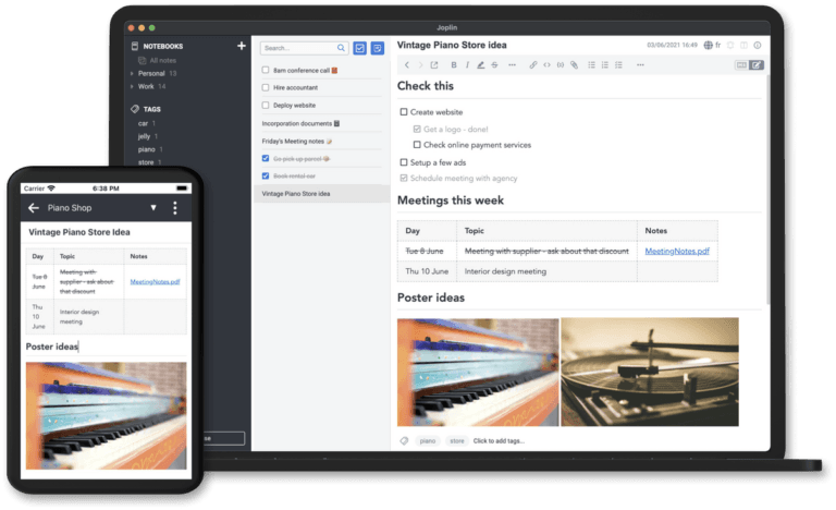 Joplin App per Android, Windows, Mac, Linux ed iOS organizza il tuo tempo