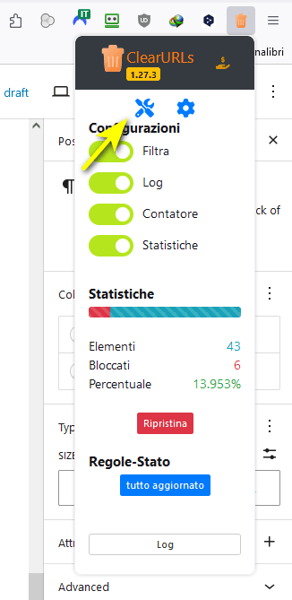 ClearURLs strumenti
