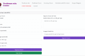 TivuStream m3u Creator:  Crea e personalizza  le tue Playlist