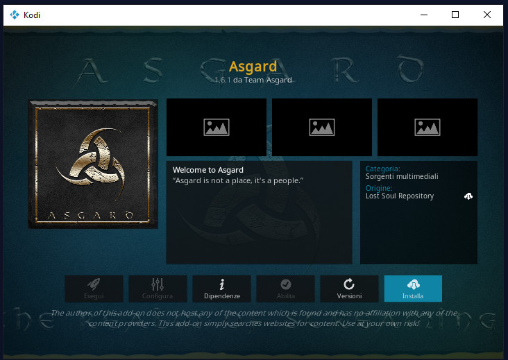 Installazione Add on