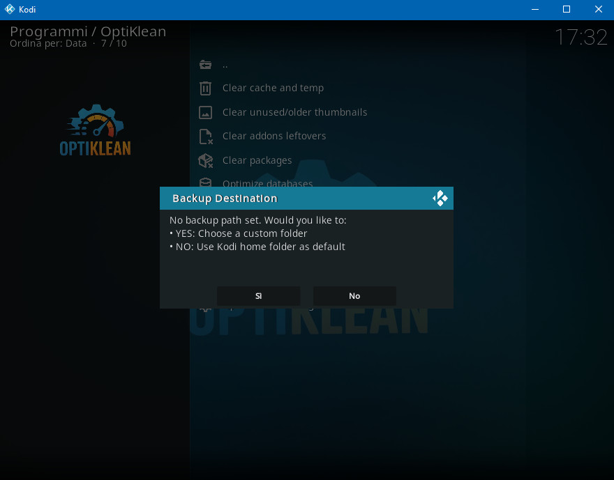 Destinazione Backup