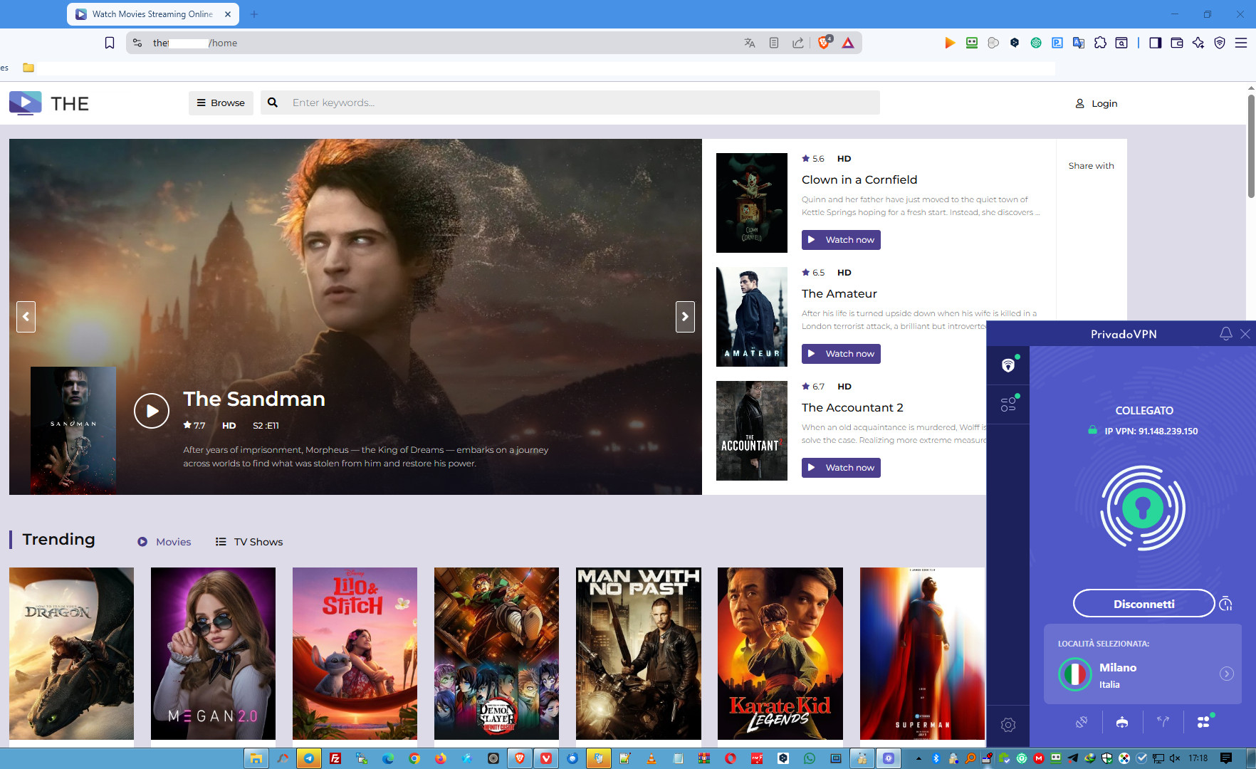 copn VPN server no UK